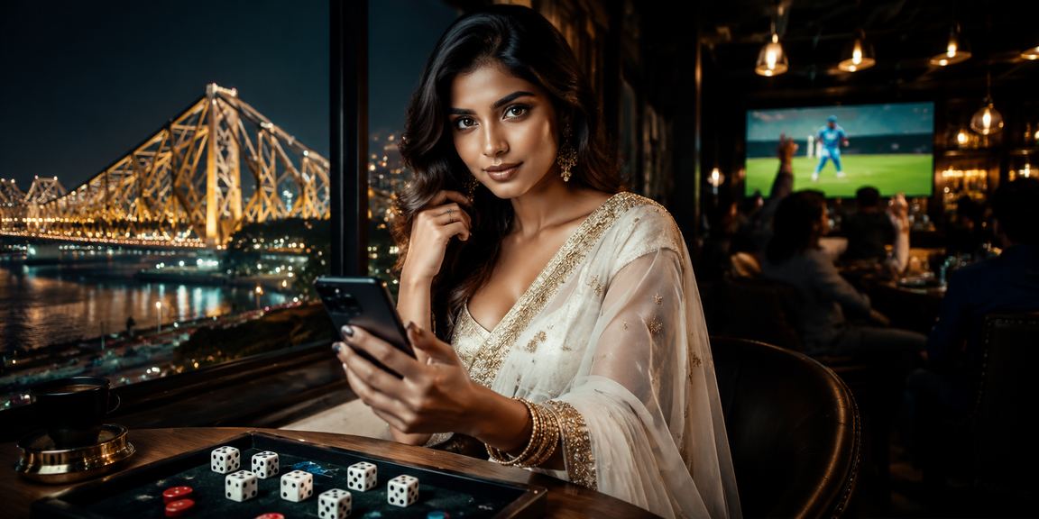 Live casino player enjoying Teen Patti on mobile in Kolkata
